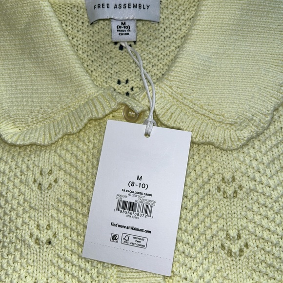Free Assembly Women's Yellow Cardigan Sweater - Picture 4 of 10